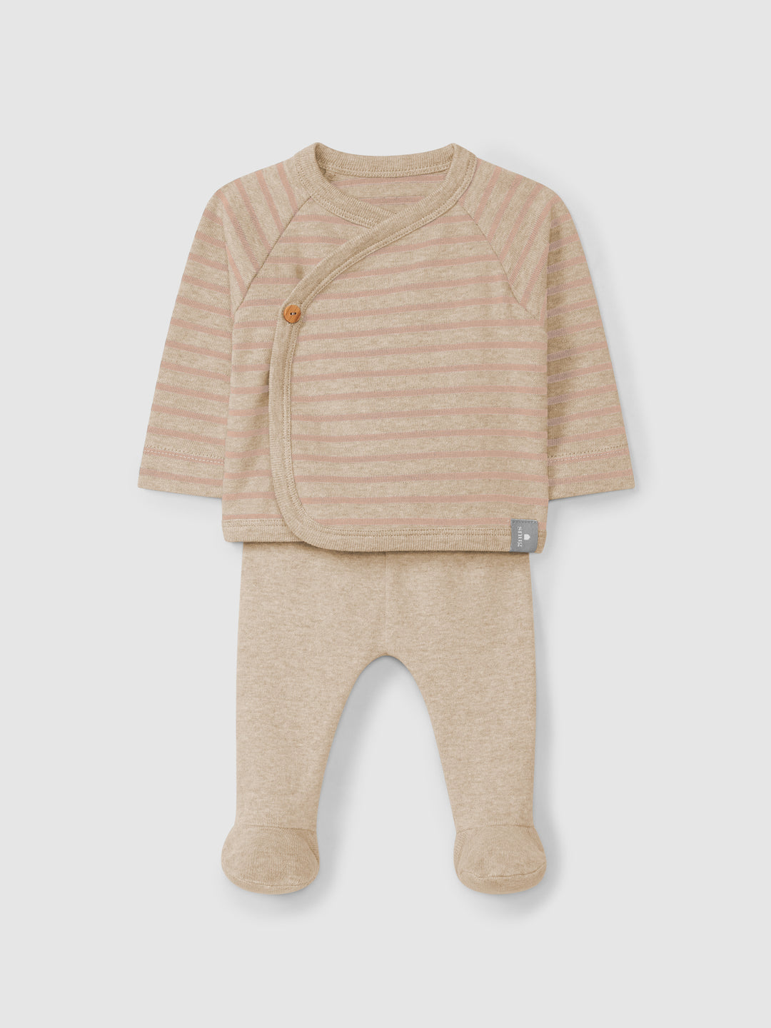 Snug Pink Stripe Wrap 2 Pc Set