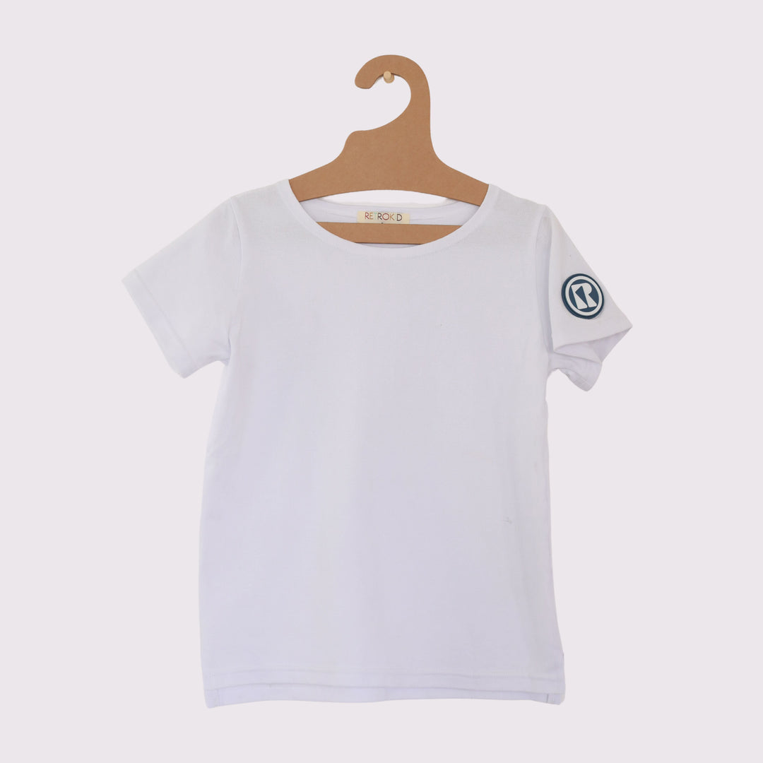 Retro Kid Riley Rubber Logo Basic Short Sleeve Tee