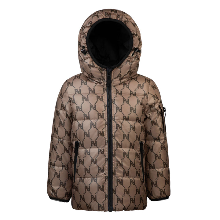 Pramie Reversible Black/Luggage Print Coat