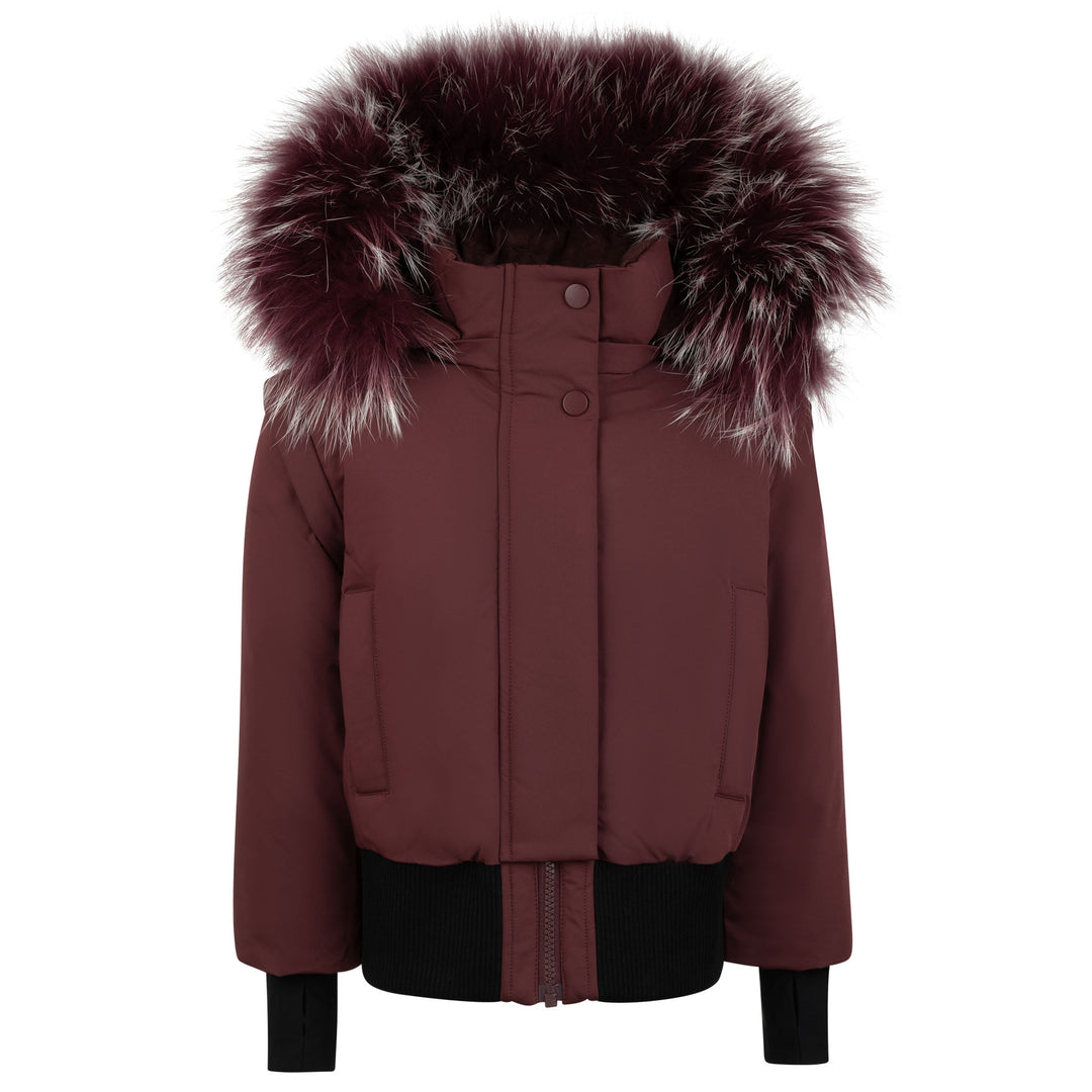 Pramie Girls Burgundy Bomber Jacket