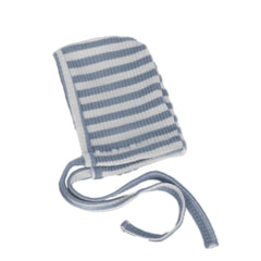 cadeau baby stripped ribbed bonnet hat