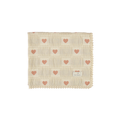 Bebe Organic Patchwork Heart Blanket