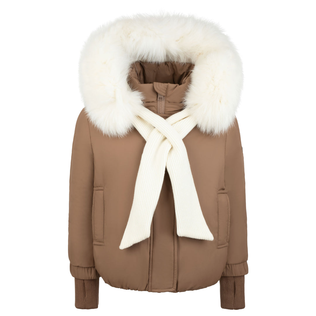 Pramie Girls Tan/Ivory Shawl Jacket
