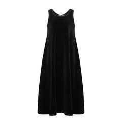 parni black velour maxi jumper