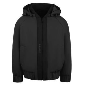 Pramie Black Ribbon Fall Jacket | Elegant, Warm & Versatile Outerwear 18M-22Y
