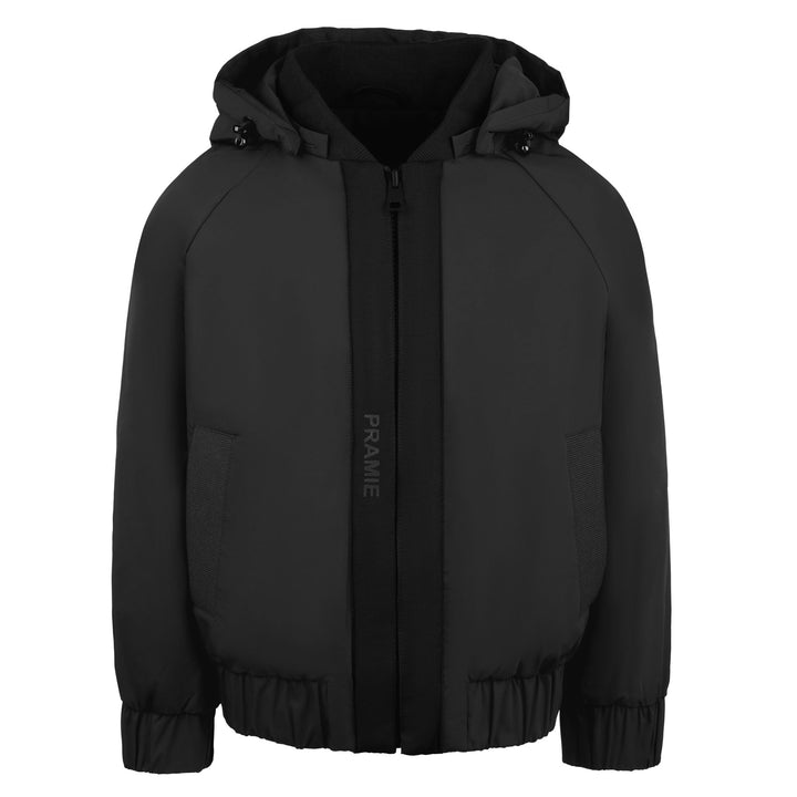 Pramie Black Ribbon Fall Jacket | Elegant, Warm & Versatile Outerwear