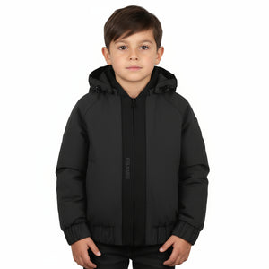 Pramie Black Ribbon Fall Jacket | Elegant, Warm & Versatile Outerwear 18M-22Y