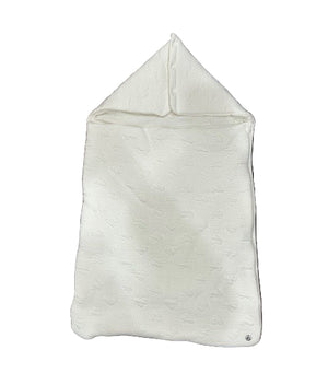 Petit Bateau baby hooded bunting, soft cozy outerwear for infants