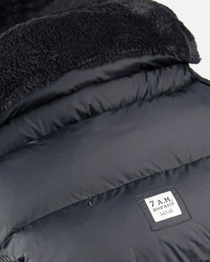 7AM Enfant Black PlushPOD – Ultra-Warm Baby Stroller Cover