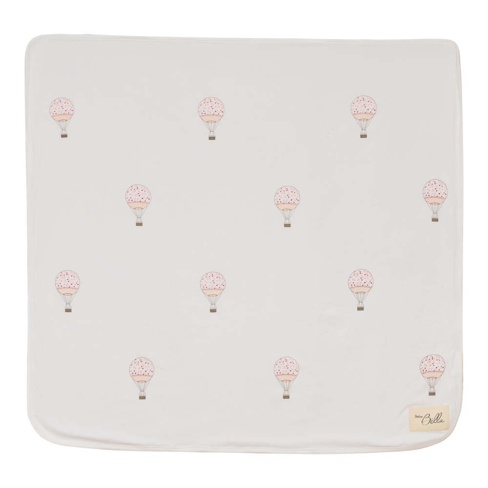 Bebe Bella Pink Hot Air Balloon Blanket