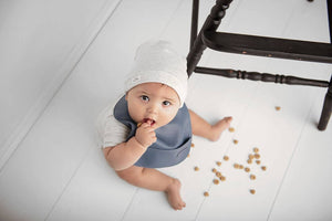 Bleu La La Classic Set of Soft Vegan Leather Easy Clean Bibs