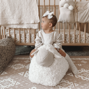 Little Lamb Kind - BAA BAA Sheep POUF // Ride-on toys // Best-selling: Cream