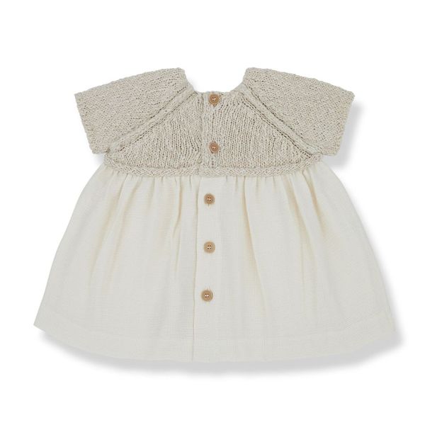 1+ in the Family Viola Natural Dress + Bloomer