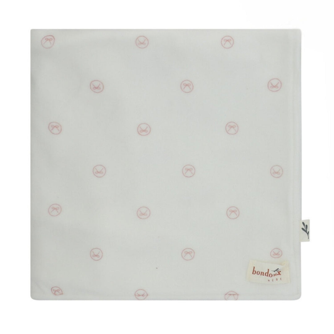 Bondoux Light Pink Rope Print Blanket