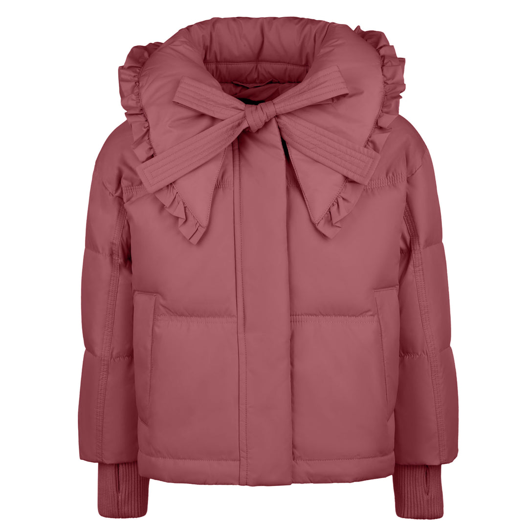 Pramie Girls Berry Bow Collar Jacket