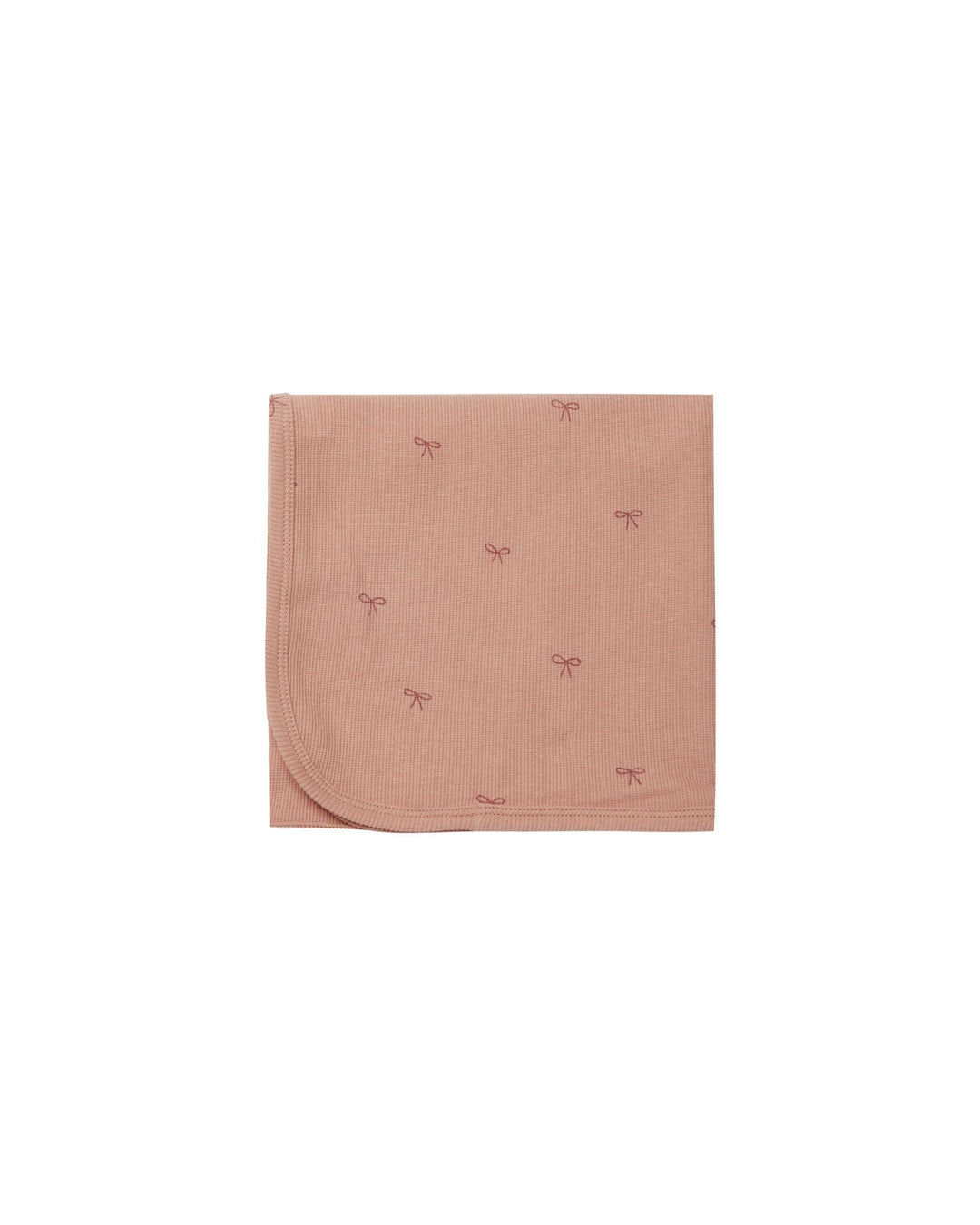 Quincy Mae Bows Ribbed Baby Blanket