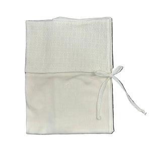 Latte Baby White Eyelet Wrap Outfit Set + Bonnet + Blanket