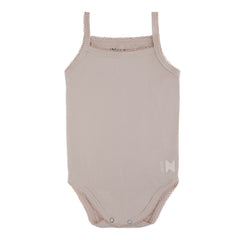 Infant Bamboo Cotton White + Mauve Girl Undershirts 3 Pack