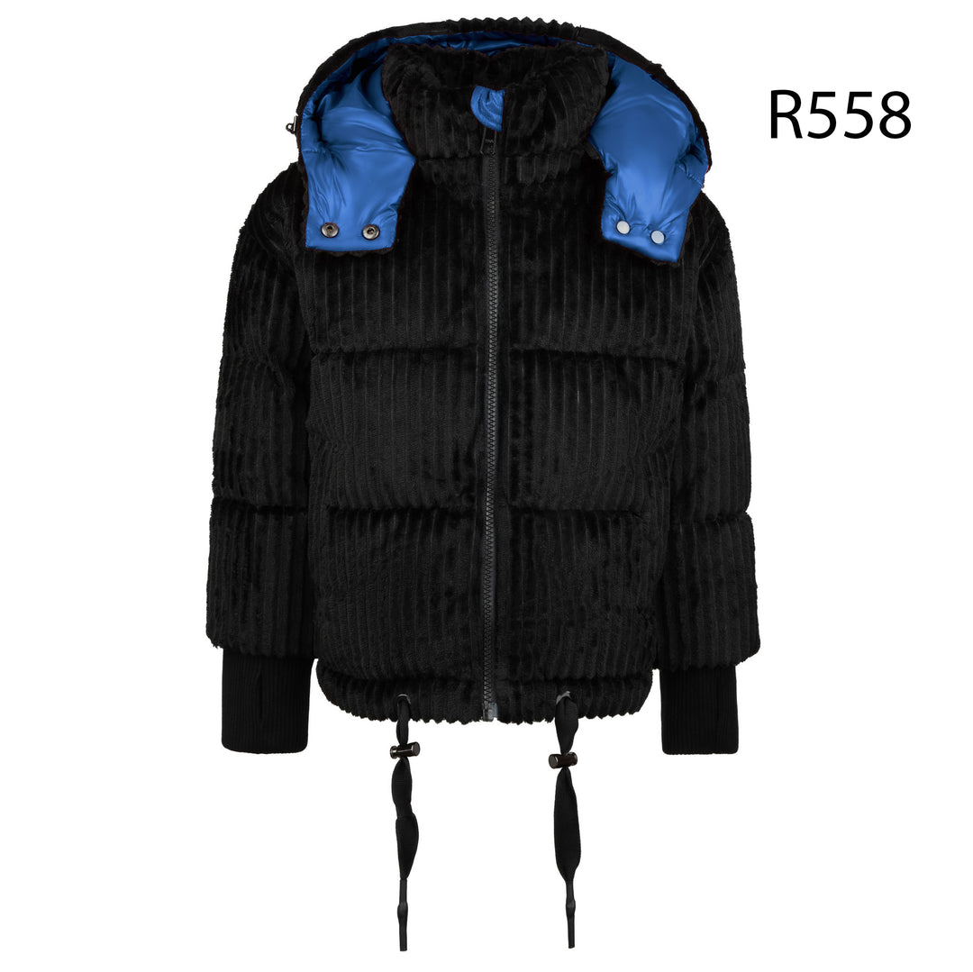 Raygo Black/Blue Corduroy Jacket