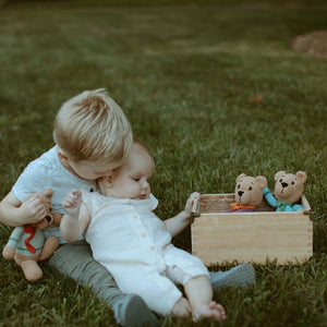 Pebble - Plush Teddy Bear Stuffed Animal: Duck Egg Blue