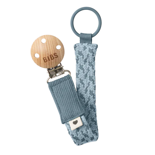 Bibs Pacifier Braided Clip