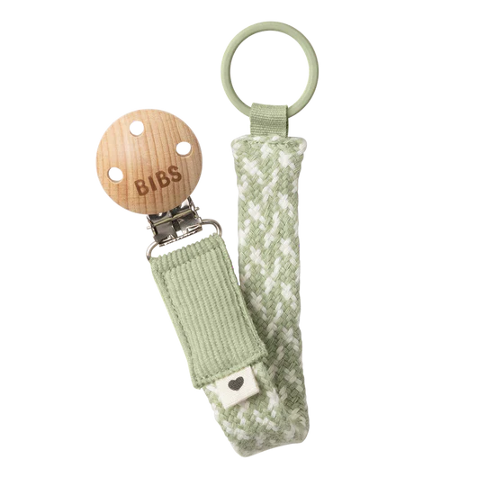 Bibs Pacifier Braided Clip
