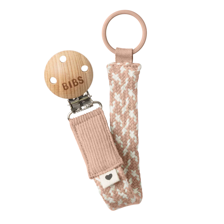 Bibs Pacifier Braided Clip
