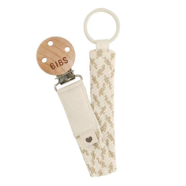 Bibs Pacifier Braided Clip