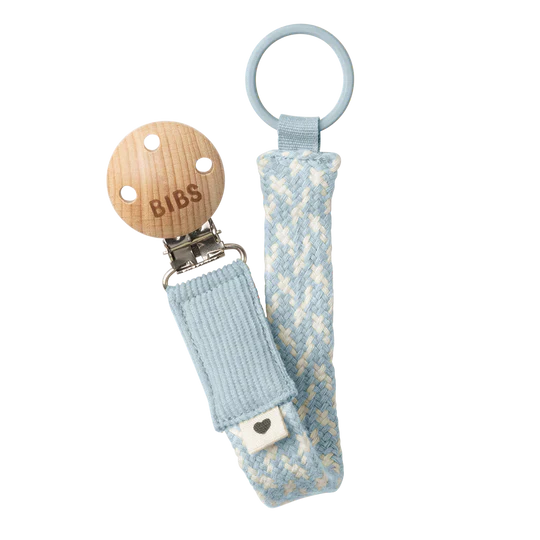 Bibs Pacifier Braided Clip