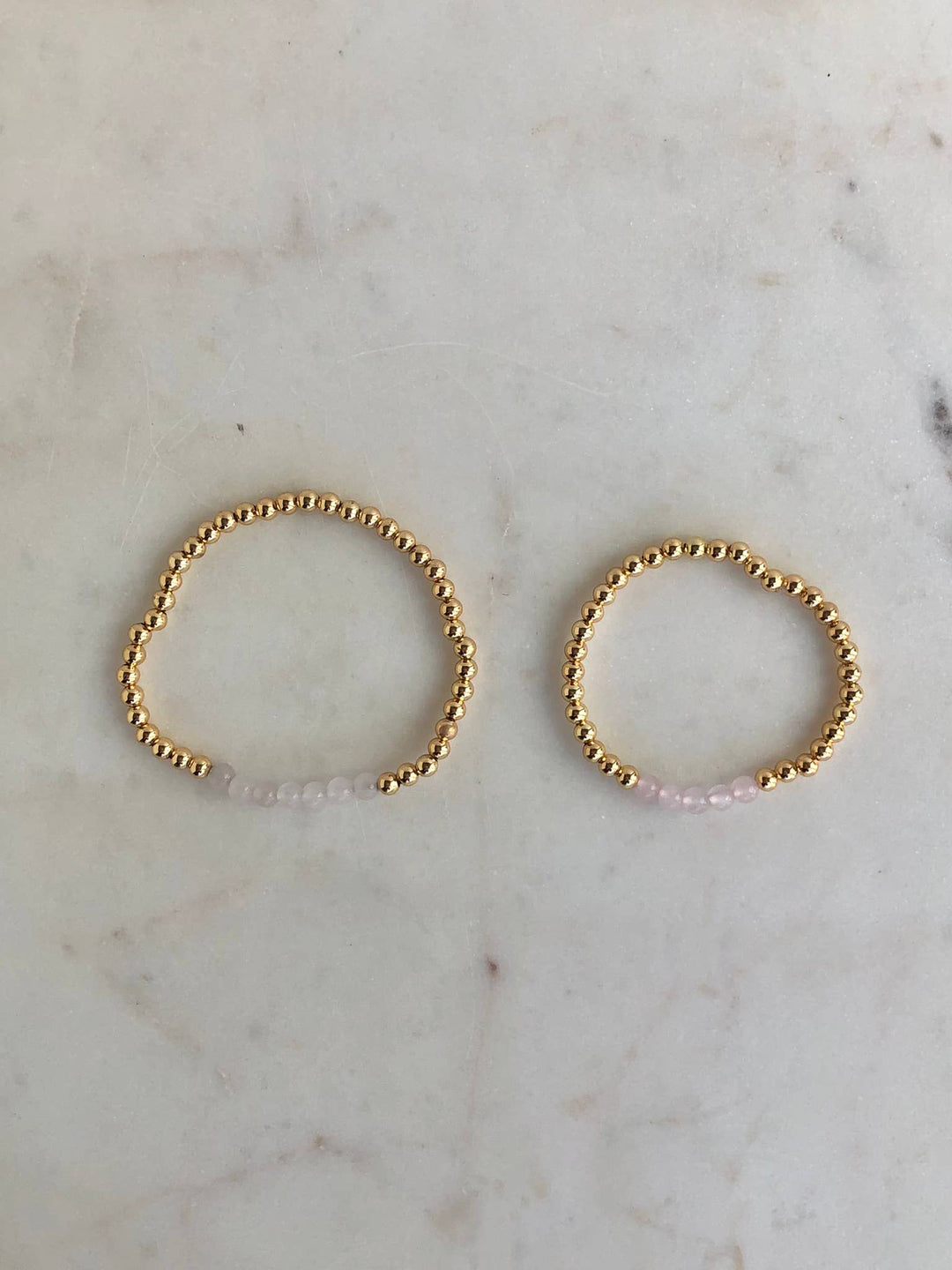 Simply Stated - Gemstone and Gold Matching Mommy and Me Bracelet Set