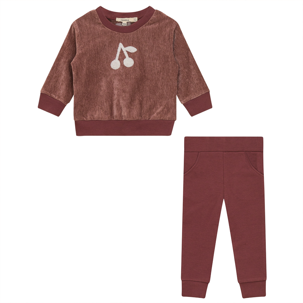 Fragile Berry Cherry Baby 2 Pc Set