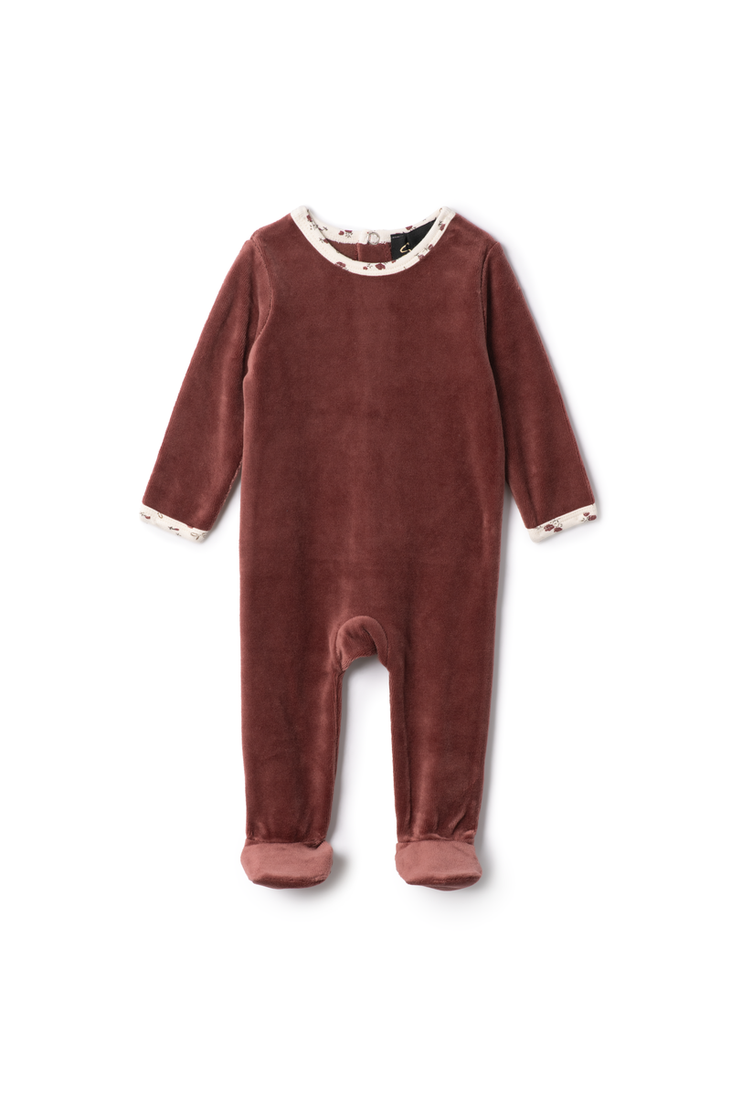 Seal Brick Velour Footie