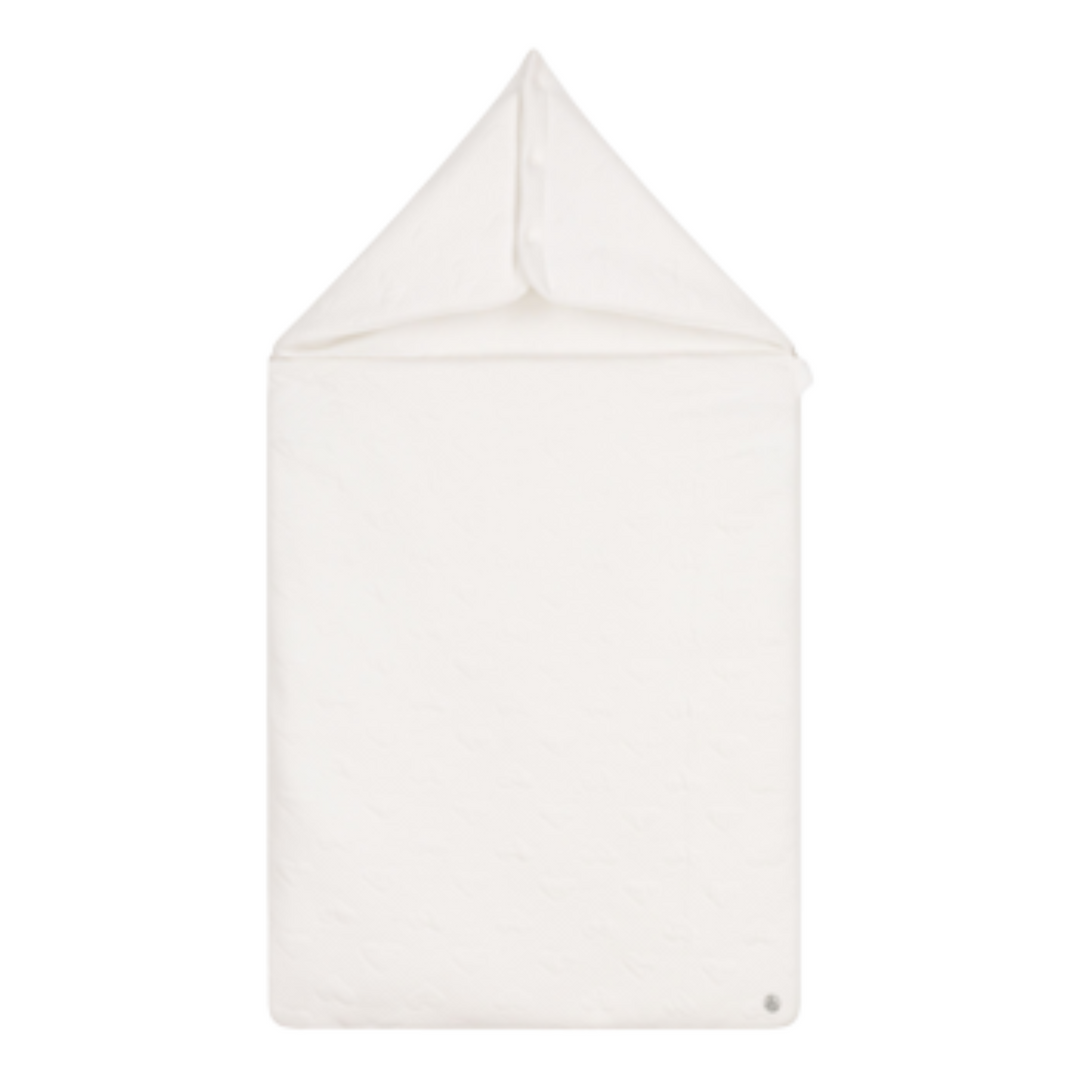 Petit Bateau Baby Hooded Bunting – Warm Infant Winter Outfit | Newborn Cozy Zip-Up Onesie