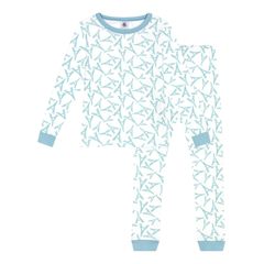 Petit Bateau - Kid Loungewear Long Sleeve Eiffel Tower Top and Pants