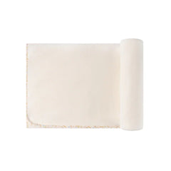 Ely's & Co Ivory Velour Heart Blanket