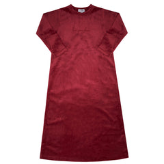 crew kids pink velour script nightgown