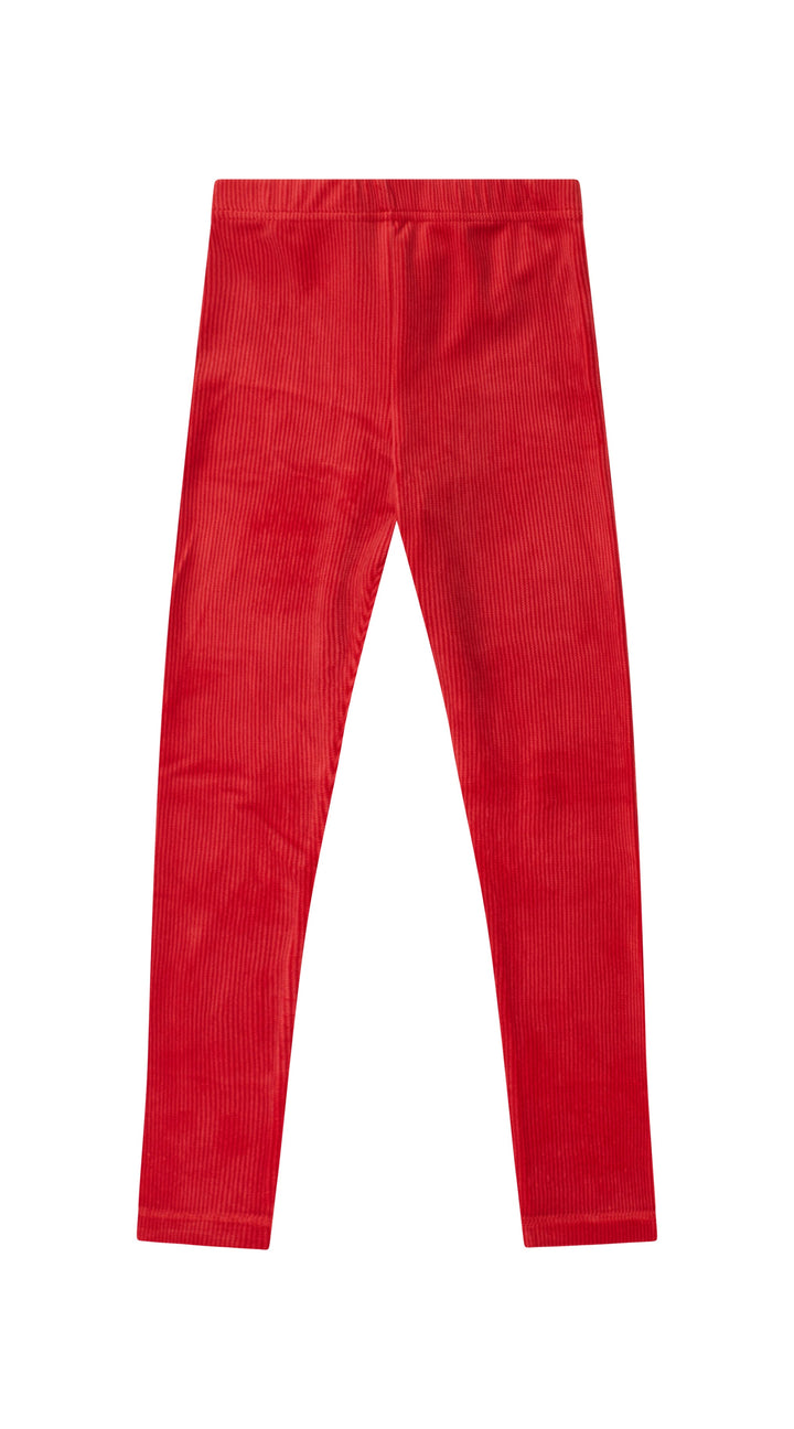 Crew Kids Red Script Velour Set