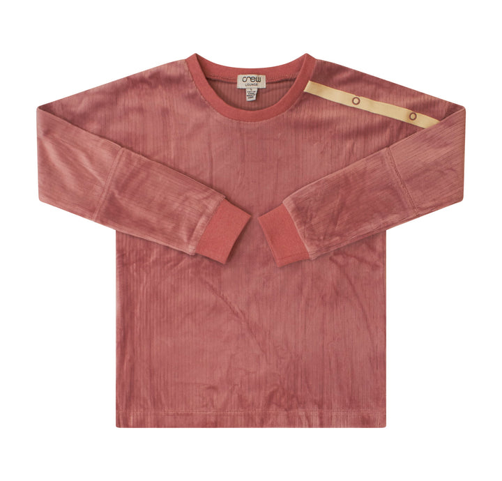 Crew Kids Blush Ribbed Velour Set