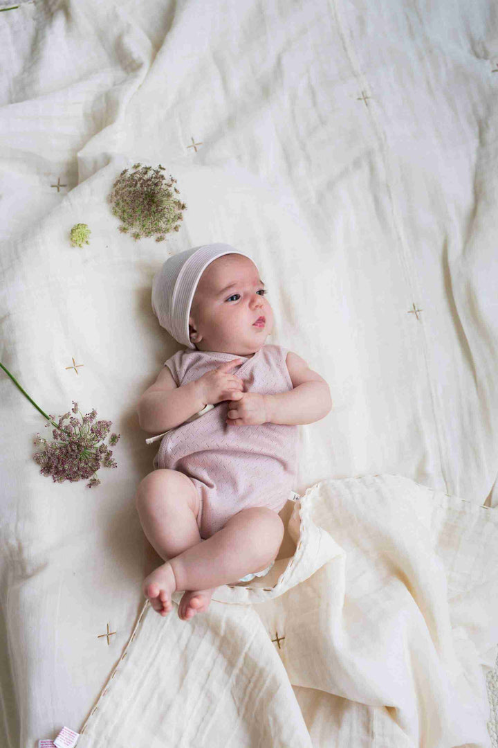 1+in the family Pointelle Baby Body Wrap