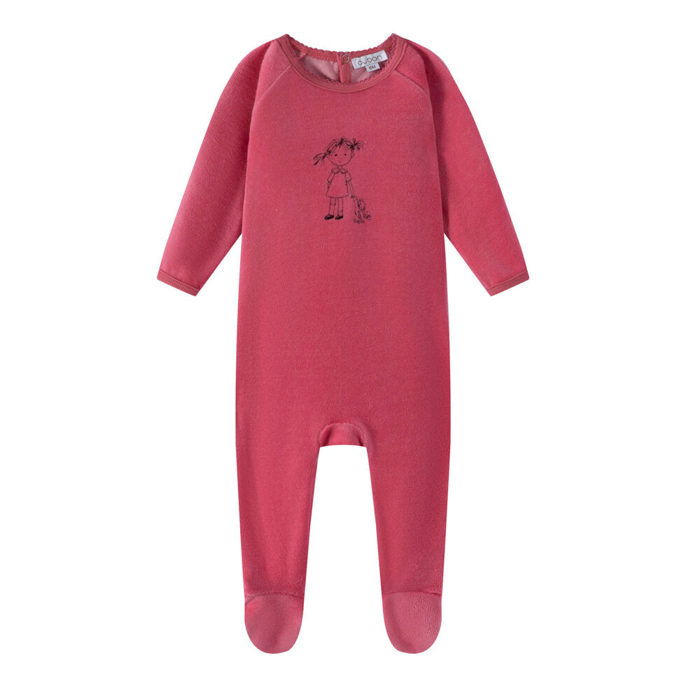 Oubon Doll Print Footie