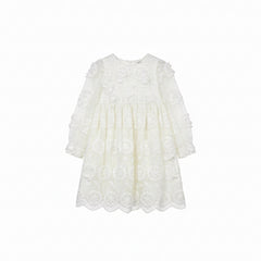 Tartine et Chocolat Robe B Girl Dress – Nacre | Premium Infant Girls’ Dress