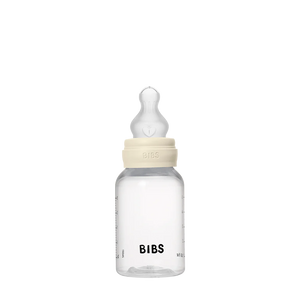 BPA-Free Baby Bottles | 150ml PP & Silicone Nipple Set - Ivory