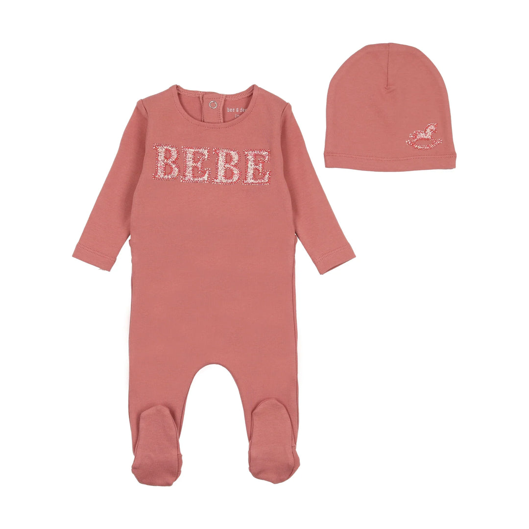 Bee & Dee Petal Bebe Ditsy Footie + Beanie