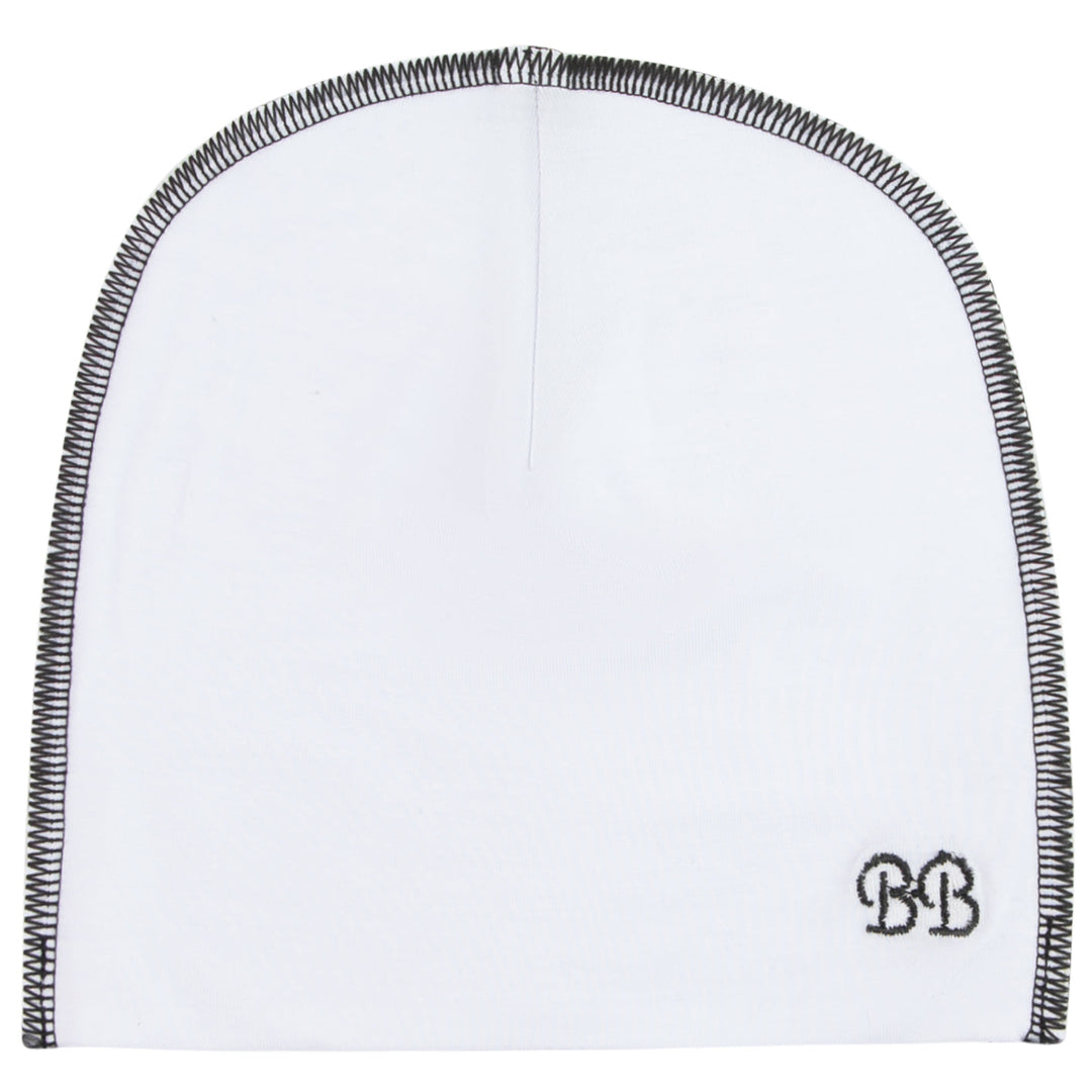 bandeau bebe black stitch modal beanie