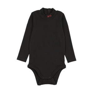 Ann of Nan Toddler Black Velour Romper with Onesie