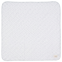 Bebe Bella Boys Cherry Rib Blanket Cream Blue Soft Rib Cotton Baby Blanket Cherry Print Design