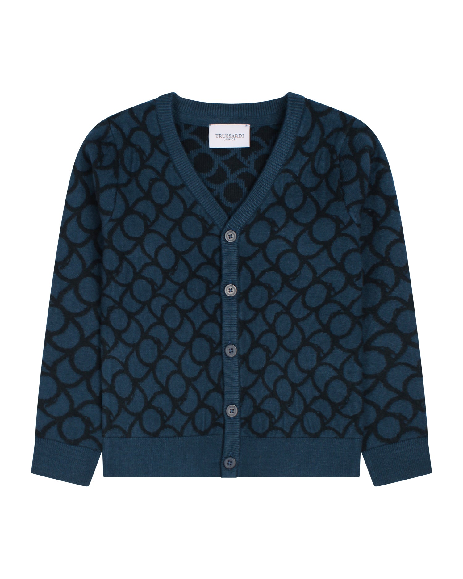 Boys Blue Long Sleeve Cardigan
