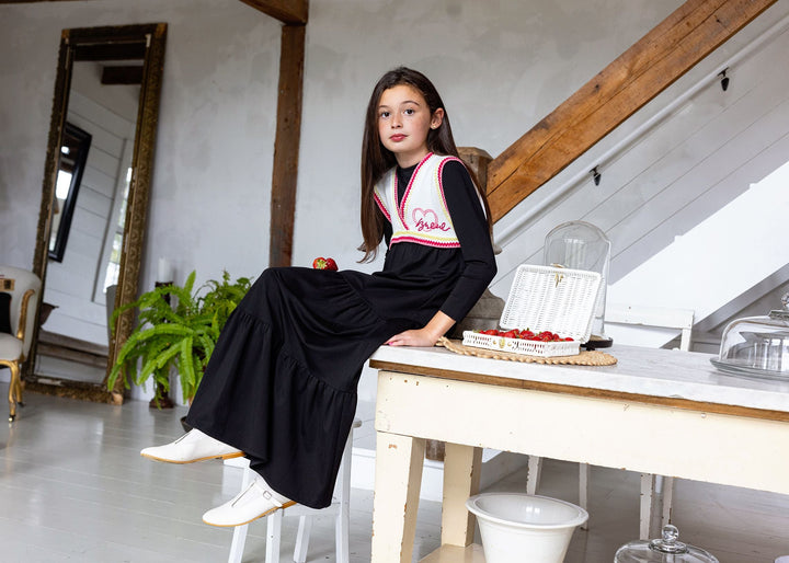 Bonjour Varsity Knit Maxi