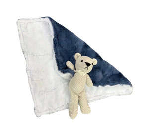 Teddy Bear Lovey Baby Security Blanket