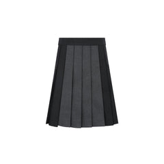 Little Parni – Two-Tone Pleated Skirt | Grey